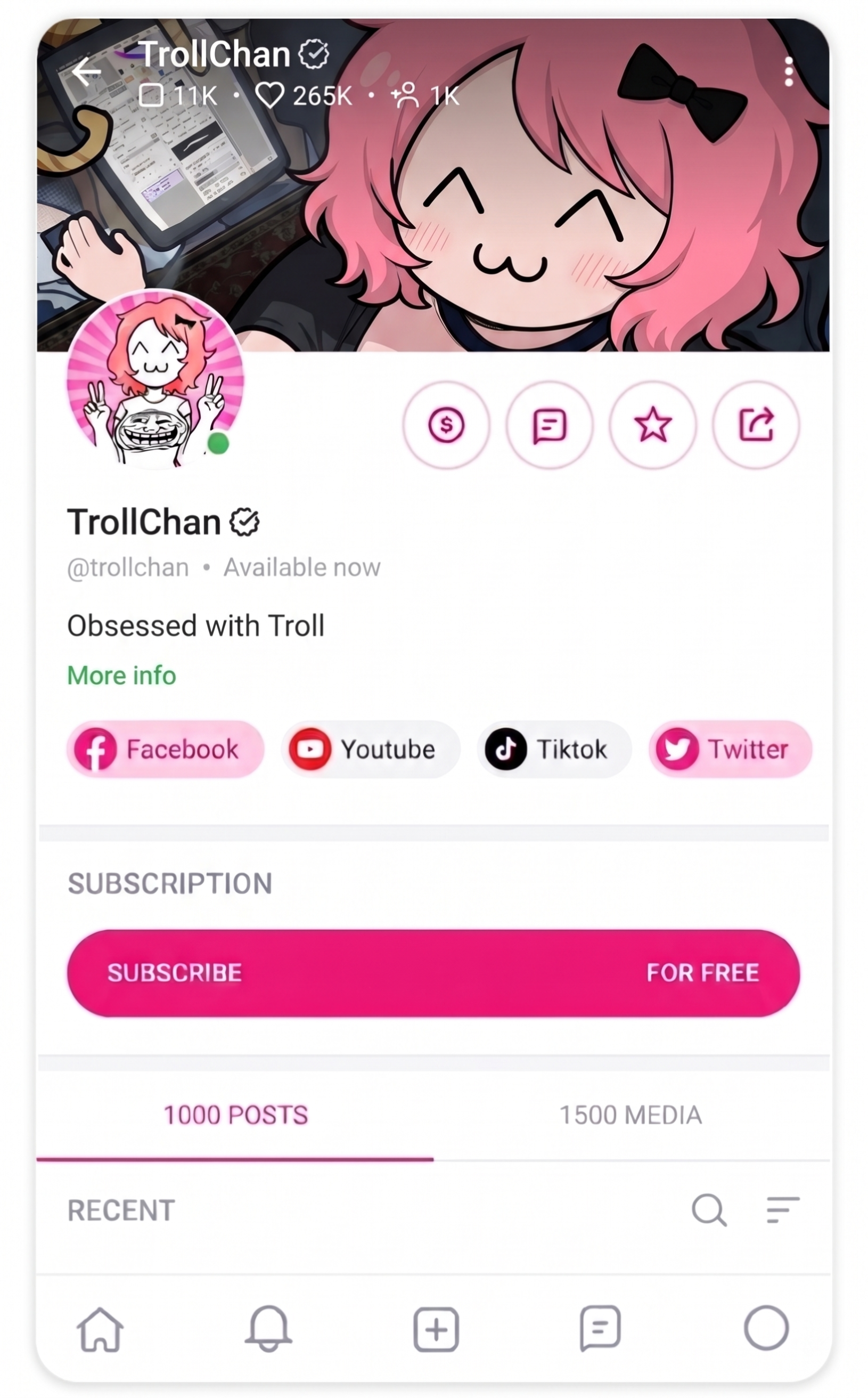 Only Troll profile